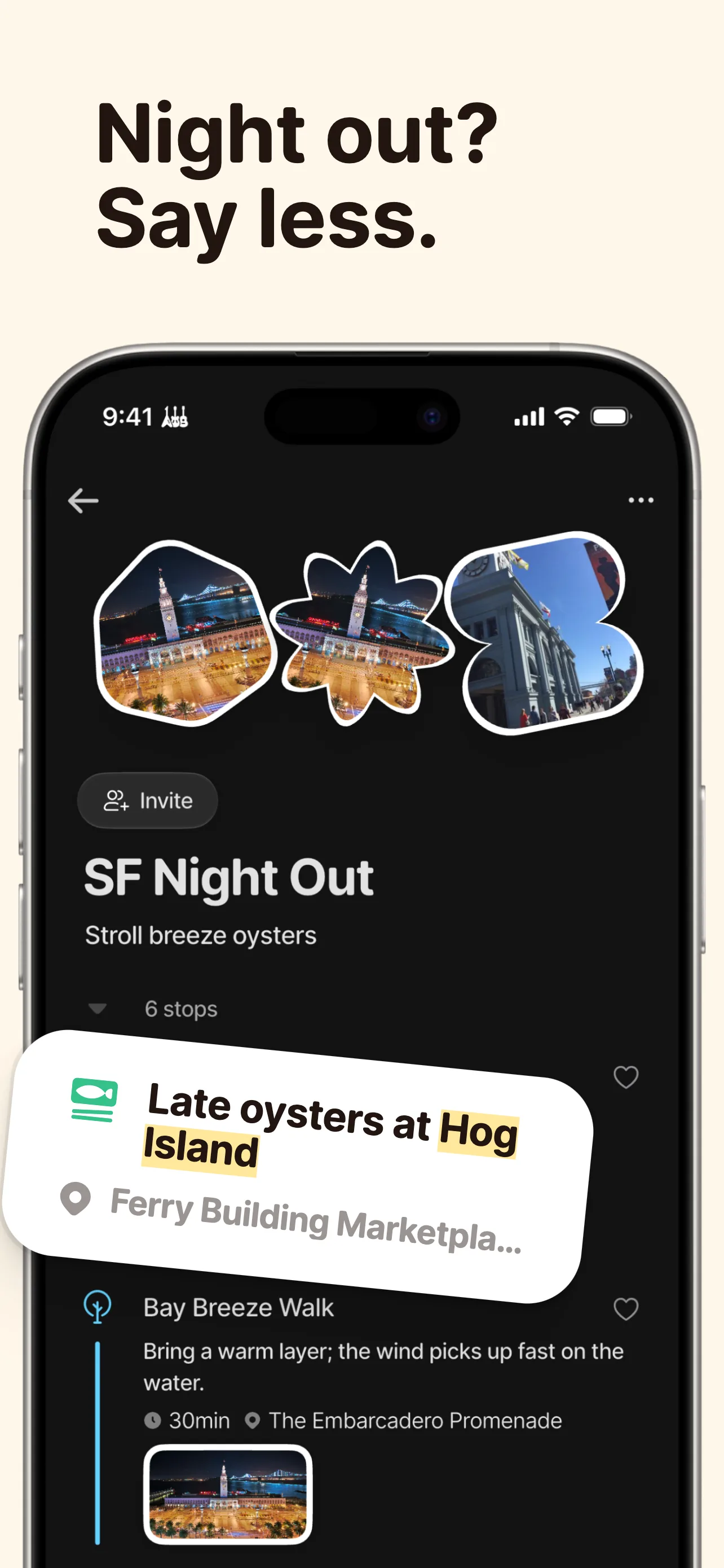 Day Out — Night out? Say less.